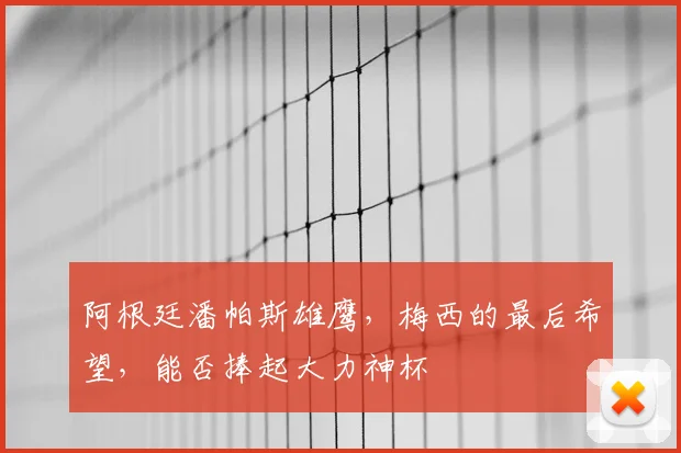 阿根廷潘帕斯雄鹰，梅西的最后希望，能否捧起大力神杯
